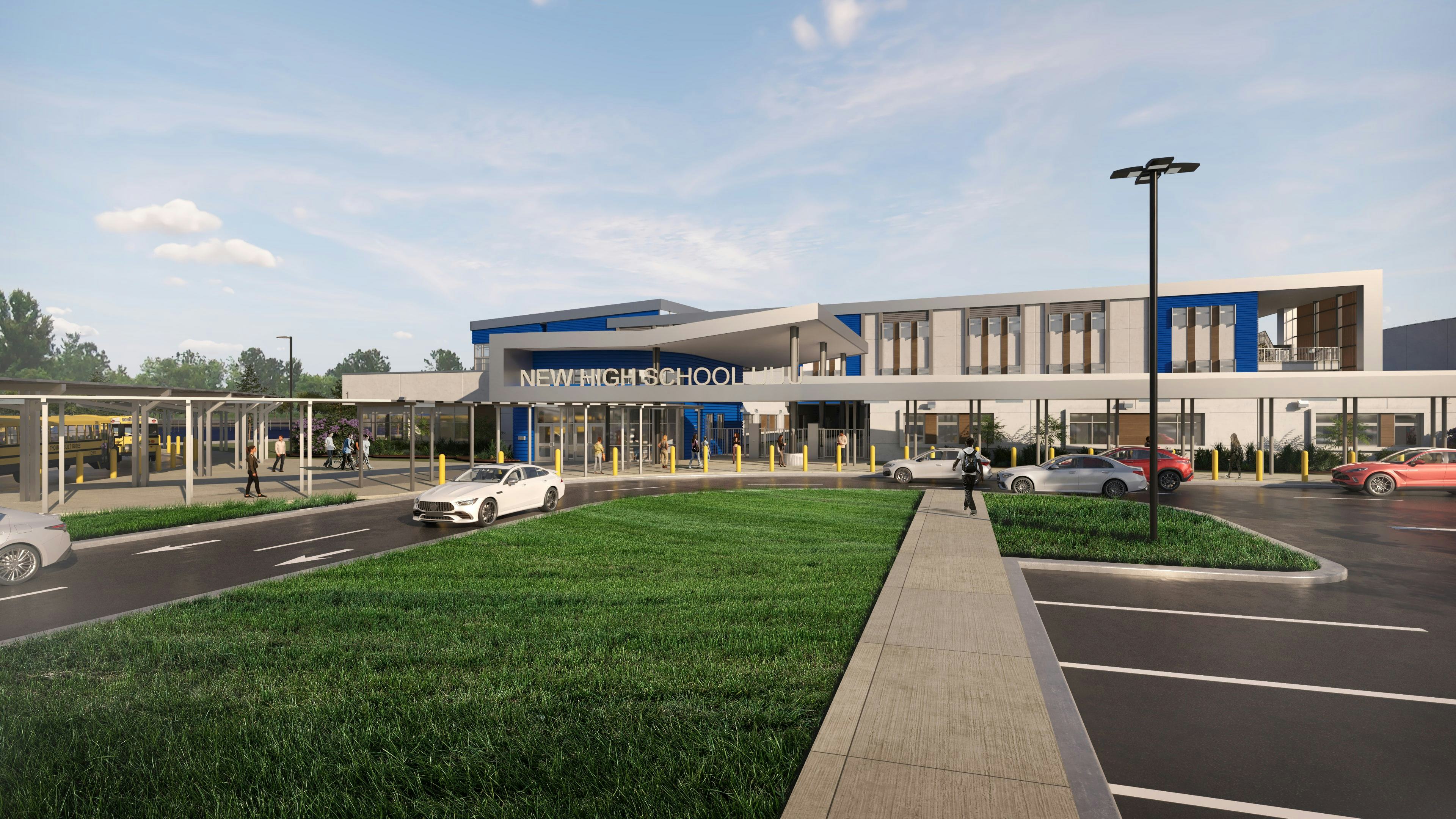 Rendering of Hillsborough County's new Aquilla J. Morgan High School